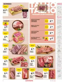 Folheto Continente semana 34 Página 11: Borrego picanha €23,99, Entremeada de porco continente €4,89