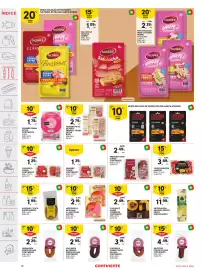 Folheto Continente semana 34 Página 16: Presunto mini cubos continente €2,49, Chouriço carne corrente continente €2,49
