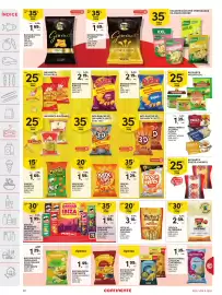 Folheto Continente semana 34 Página 22: Pipocas werther's original doces €3,10, Batatas fritas ruffles €2,19