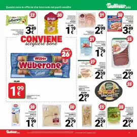 Volantino Supermercati Gulliver Pagina 27: Wüberone di puro suino €3,49, Piadina Amoretti €2,79
