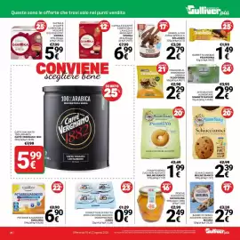 Volantino Supermercati Gulliver Pagina 28: Pesche sciroppate L'Acquolina €2,49, Confettura di frutta Zuegg €0,99
