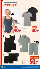 Lidl tilbudsavis Side 40: Esmara Men T-shirt €30,00, Esmara finribbet undertøj €40,00