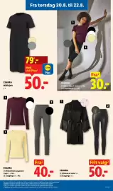 Lidl tilbudsavis Side 6: Esmara ribstrikket langærmet trøje €50,00, Esmara Kimono af satin Leggings €50,00