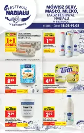 Biedronka gazetka Strona 1: Mleko Mleczna Dolina €1,99, Jogurt typu greckiego FruVita €2,39