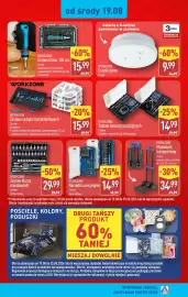 ALDI gazetka tydzień 34 Strona 3: Miniwózek transportowy Workzone €34,99, Narzędzia precyzyjne Workzone €14,99