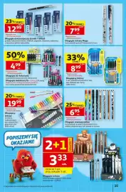 Auchan gazetka tydzień 34 Strona 15: Długopis 10-kolorowy €4,99, Długopisy InkJoy €8,99
