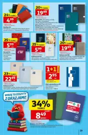 Auchan gazetka tydzień 34 Strona 19: Kołozeszyt A5 €5,99, Kołozeszyt B5 €19,99