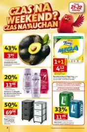 Auchan gazetka tydzień 34 Strona 2: Awokado hass RTE €3,95, Szampon lub odżywka do włosów L'Oréal Elseve €13,98