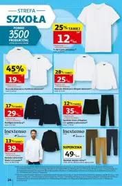 Auchan gazetka tydzień 34 Strona 24: Kardigan dziecięcy €29,00, Koszula dziecięca z długim rękawem €25,00