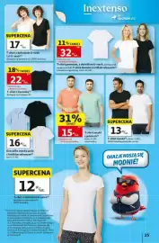 Auchan gazetka tydzień 34 Strona 25: T-shirt męski z printem €15,00, T-shirt męski €13,00