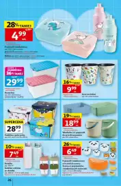 Auchan gazetka tydzień 34 Strona 26: Pudelko z pokrywką €28,99, Kosz na śmieci €9,99