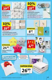 Auchan gazetka tydzień 34 Strona 27: Ręcznik dziecięcy €8,99, Poszewka dekoracyjna €4,50