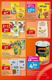 Auchan gazetka tydzień 34 Strona 37: Cukier trzcinowy Nierafinowany Drobny €7,99, Kakao rozpuszczalne Nesquik €17,18