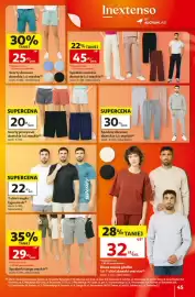 Auchan gazetka tydzień 34 Strona 45: Szorty jerseyowe damskie lub męskie €20,00, Spodnie dresowe €30,00