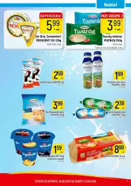Delikatesy Piotruś Pan gazetka Strona 7: Ser Brie, Camembert PRESIDENT €5,99, Ser Mozzarella tarty MLEKPOL €3,99