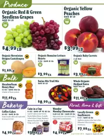 Market of Choice weekly ad week 33 Page 3: Earthbound Farm Organic Romaine Hearts €3,99, Organic Baby Carrots €3,99