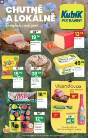Kubík potraviny leták týden 34 Strana 1: Jojo medvídci medvědíky €15,90, Flora €49,90