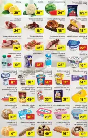 Kubík potraviny leták týden 34 Strana 2: La Lorraine €4,50, Nowaco krůtí maso na trhání €129,00