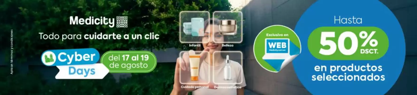 Farmacias Medicity (válido hasta 21-08)