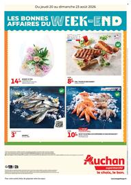 Catalogue Auchan Supermarché | week-end page 2: CREVETTES ENTIÈRES CUITES RÉFRIGÉRÉES OU CRUES DÉCONGELÉES €10,99