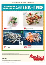 Catalogue Auchan Supermarché | week-end page 2: CREVETTES ENTIÈRES CUITES RÉFRIGÉRÉES OU CRUES DÉCONGELÉES €10,99