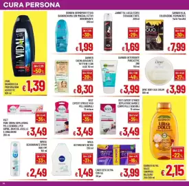 Volantino A&O Pagina 14: Dove Body Silk Cream €3,99, Garnier Olia colorazione permanente €7,99