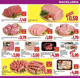 Volantino A&O Pagina 5: Polpa per roastbeef di bovino adulto €1,49, Braciole di vitello €1,79