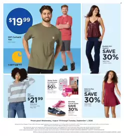 Kroger weekly ad Page 4: Carhartt K87 Tee €19,99, Dip Sweater €21,99
