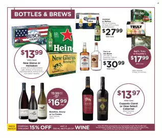 Pick'n Save weekly ad week 34 Page 12: Bell's, Truly or Founder's €17,99, Jameson or Baileys €27,99
