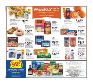 Pick'n Save weekly ad week 34 Page 3: Kroger Large Peeled & Deveined Shrimp €6,99, Campbell's Chunky Soup €1,49