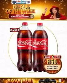 Take 'n Pay catalogue week 34 Page 2: Coca Cola Coke 2.25LT €50,00