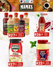 Take 'n Pay catalogue week 34 Page 25: MAMA'S Original MAYONNAISE €27,99, Mama's Tomato Sauce €26,99