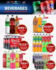 Take 'n Pay catalogue week 34 Page 60: Coca-Cola Zero Assorted €99,99, Pepsi/Mirinda Mountain Dew Or 7 Up €104,99