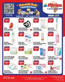 Africa Cash and Carry catalogue week 34 Page 1: Karroo Baby Bum Cream €34,00, Cosmo Baby Nappy Rash Cream €32,50