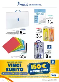 Volantino Spazio Conad | Scuola 2026 Pagina 16: Cartoncino colorato Fabriano €2,99, Blocco lucido Fabriano €1,39
