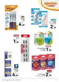 Volantino Spazio Conad | Scuola 2026 Pagina 19: Temperino Planet Maped €2,79, Gomma retrattile Reset Mitama €2,79