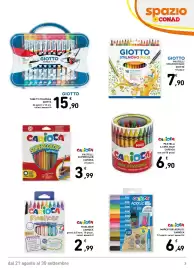 Volantino Spazio Conad | Scuola 2026 Pagina 3: Marcatori acrilici Carioca €6,49, Fineliner Carioca €2,99