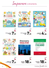 Volantino Spazio Conad | Scuola 2026 Pagina 44: Passatempi per imparare Pulce €4,66, Imparo le lettere e i numeri Pulce €7,51