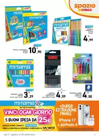 Volantino Spazio Conad | Scuola 2026 Pagina 5: Pastelli o pennarelli Mitama €10,90
