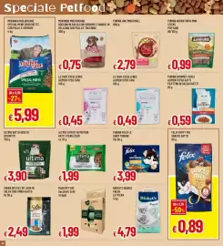 Volantino Famila Pagina 18: Special Dog Excellence Adult mini Agnello €0,45, Ultima expert nutrition gatti sterilizzati €1,99