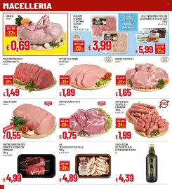 Volantino Famila Pagina 6: Fettine sceltissime di vitello €1,89, Lonza di suino €0,55