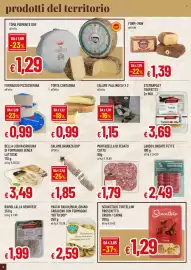 Volantino Famila Pagina 2: PASTAI RAVIOLINI AL GRANO SARACENO CON FORMAGGIO BITTO DOP €2,59, MORTADELLA DI FEGATO COTTA €1,79