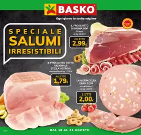 Volantino Basko Pagina 1: Prosciutto cotto nazionale Stella Negroni €1,79