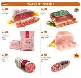 Volantino Basko Pagina 2: Prosciutto cotto Stella Negroni €1,79, Salame di Varzi DOP Vecchio Varzi €2,49