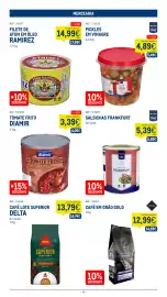 Catálogo Makro semana 34 Página 15: Rioba café grão aromático gold €12,99, Pickles em vinagre metro chef €4,89