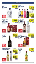 Catálogo Makro semana 34 Página 19: Whisky chivas regal 12 anos €20,95, Brandy croft €9,99