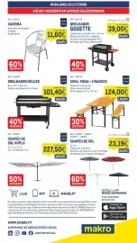 Catálogo Makro semana 34 Página 25: Cadeira metro professional €11,60, Grelhador gouette €39,00