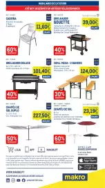 Catálogo Makro semana 34 Página 25: Cadeira metro professional €11,60, Grelhador gouette €39,00