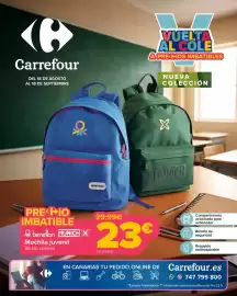 Folleto Carrefour Página 1: Benetton munich mochila juvenil €23,00