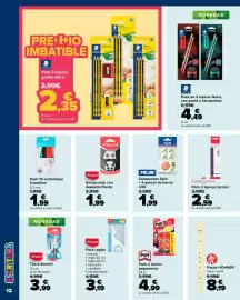 Folleto Carrefour Página 12: Hohner flauta color marfil €8,19, Faber-Castell pack 2 lápices bicolor €2,59